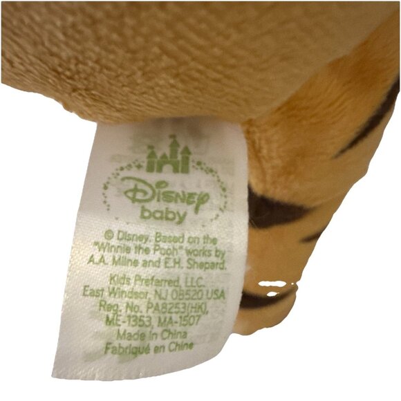 Disney Baby Tigger Plush Stuffed Animal Rattle Crinkle Ears Stuffy Winnie Pooh - Picture 9 of 9
